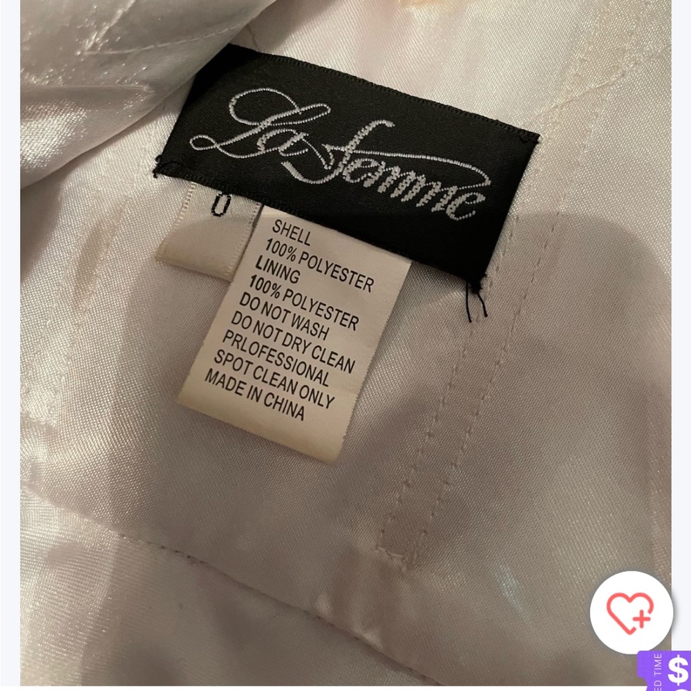La Femme White Gown - Picture 5 of 5